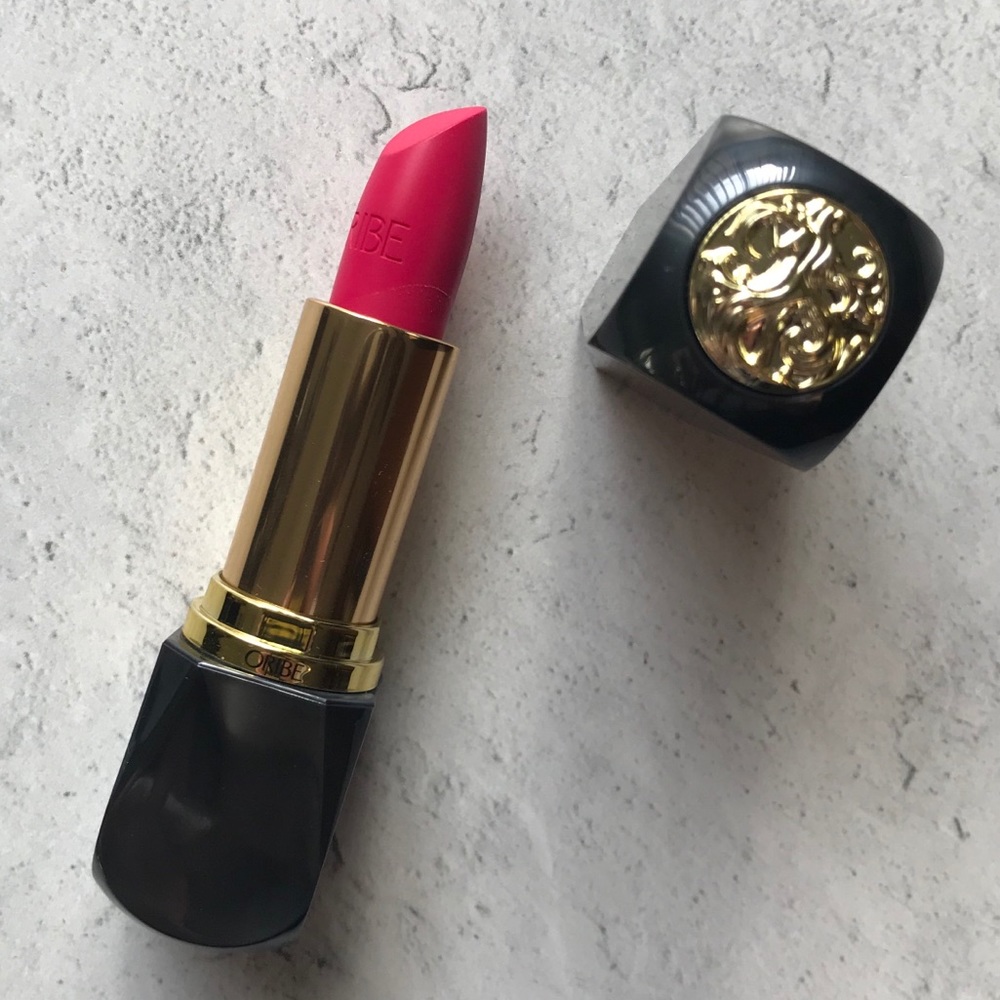 Oribe Lip Lust Crème Lipstick in Fuchsia Glow